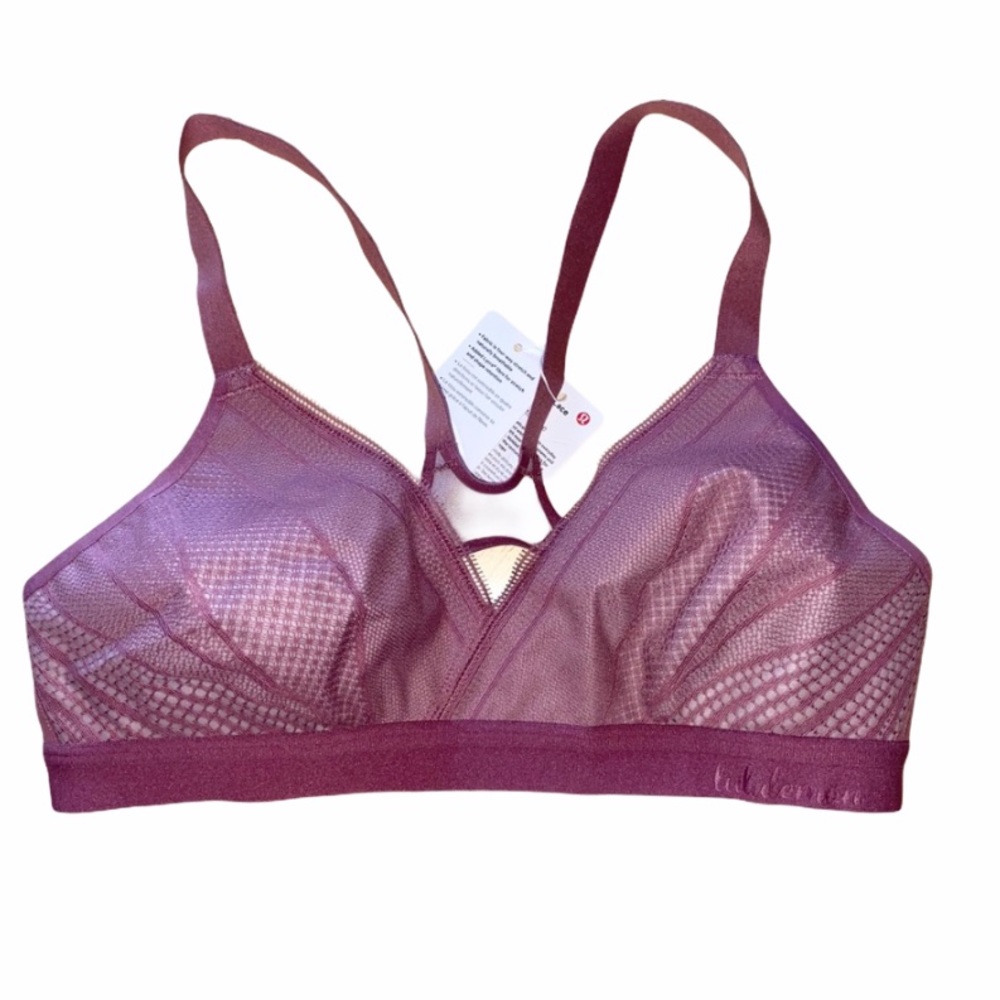 NWT Lululemon Blush Pink Awake To Lace Bra 34C